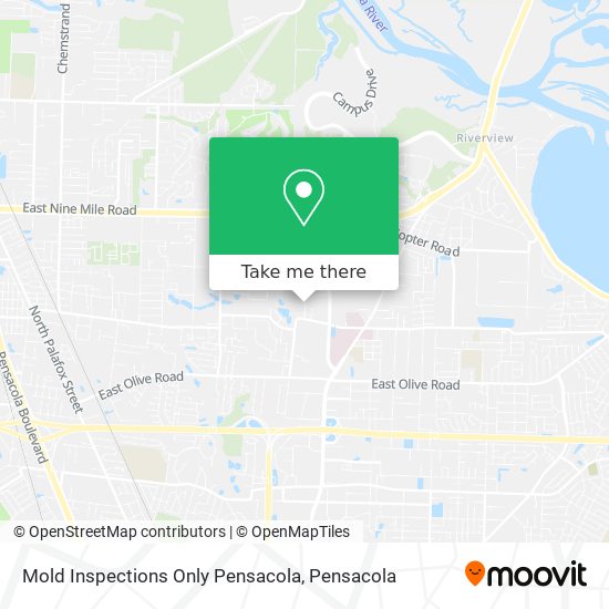 Mold Inspections Only Pensacola map