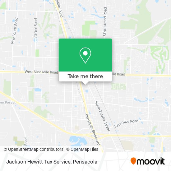 Jackson Hewitt Tax Service map