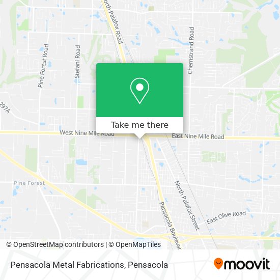 Pensacola Metal Fabrications map