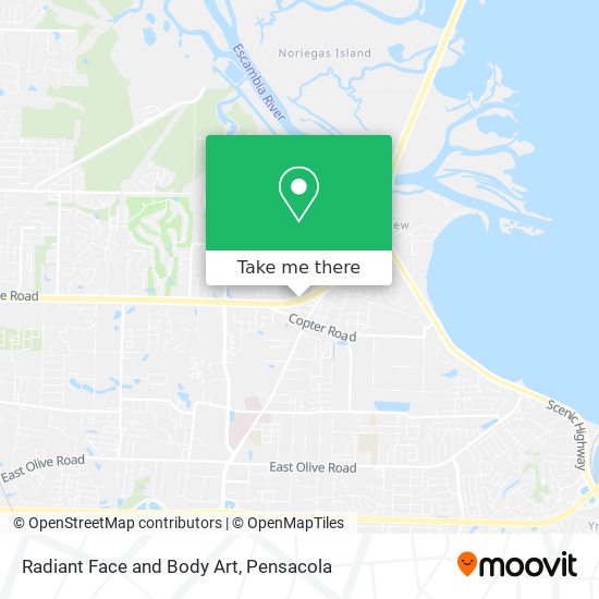 Radiant Face and Body Art map