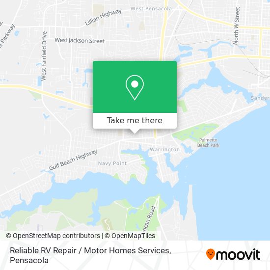 Reliable RV Repair / Motor Homes Services map