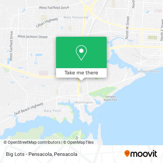 Big Lots - Pensacola map
