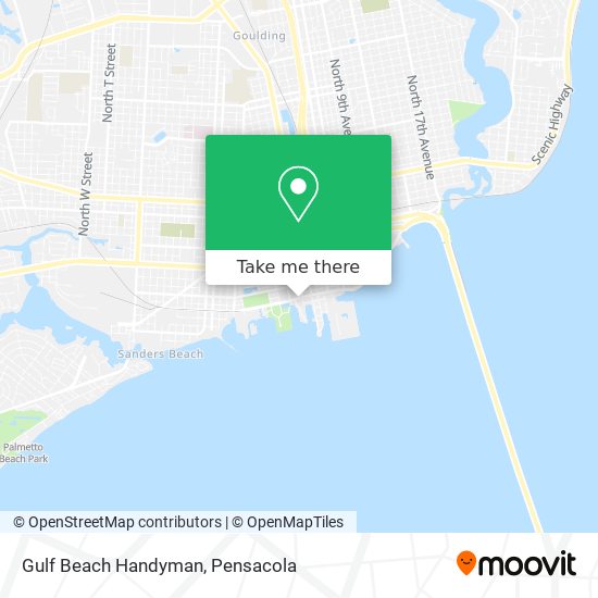 Gulf Beach Handyman map