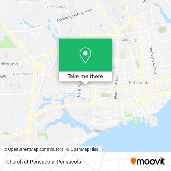 Church at Pensacola map