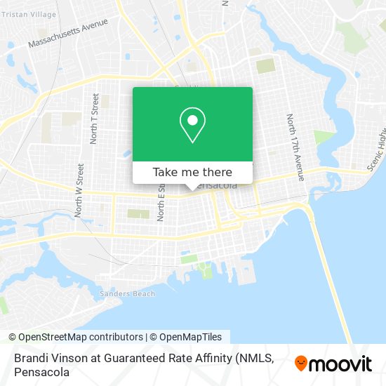 Brandi Vinson at Guaranteed Rate Affinity map