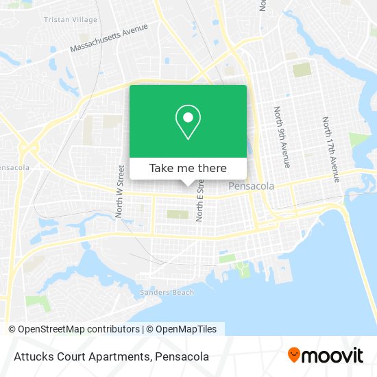 Attucks Court Apartments map