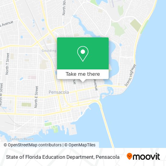 State of Florida Education Department map