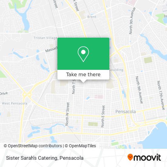Sister Sarah's Catering map