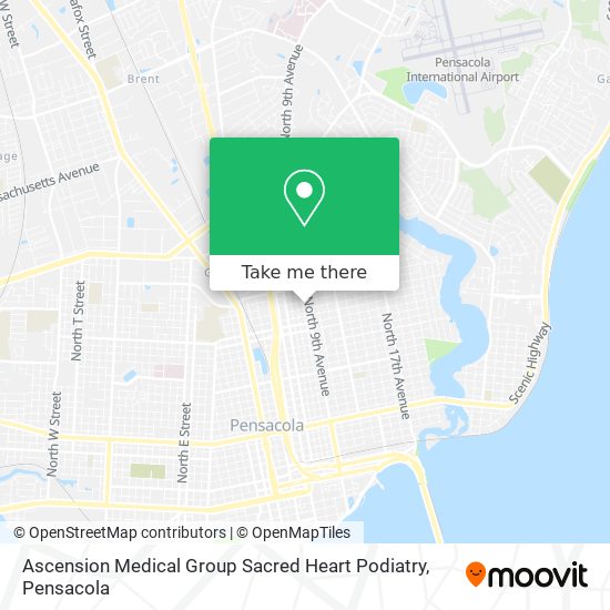 Ascension Medical Group Sacred Heart Podiatry map