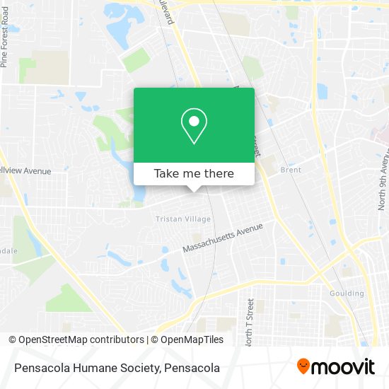 Pensacola Humane Society map