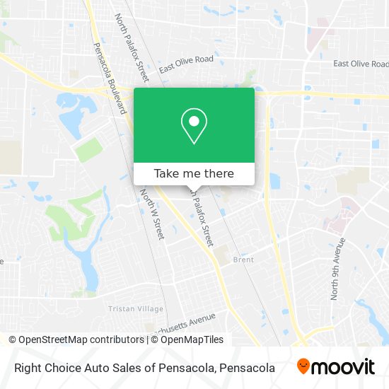 Mapa de Right Choice Auto Sales of Pensacola