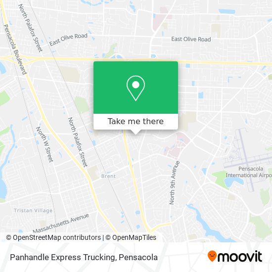 Panhandle Express Trucking map