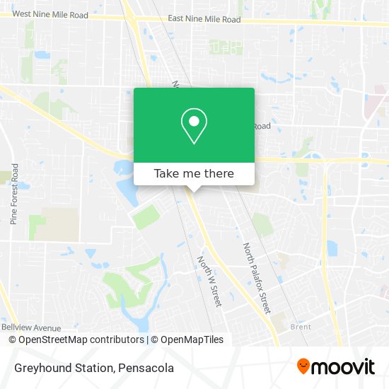 Mapa de Greyhound Station