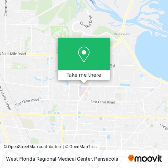 Mapa de West Florida Regional Medical Center