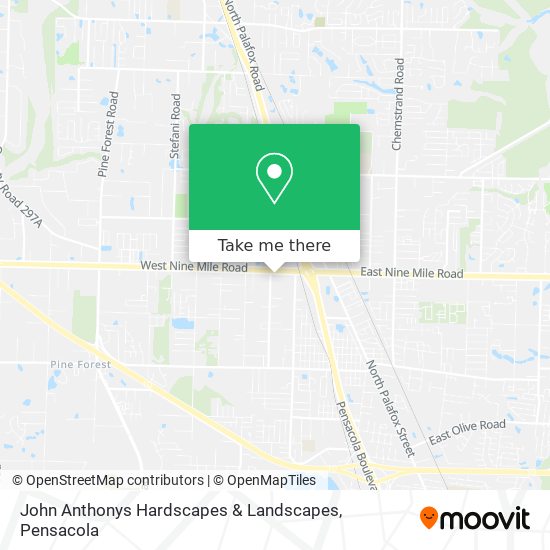 John Anthonys Hardscapes & Landscapes map