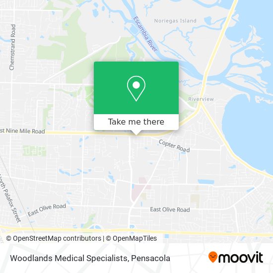 Woodlands Medical Specialists map