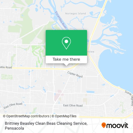 Mapa de Brittney Beasley Clean Beas Cleaning Service