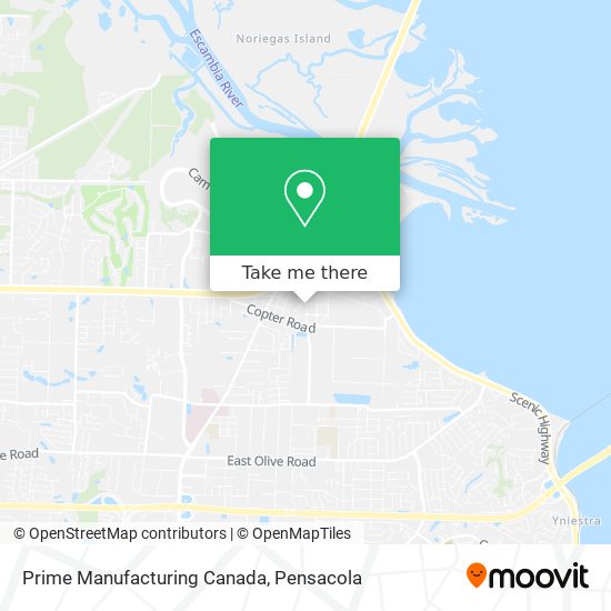 Prime Manufacturing Canada map