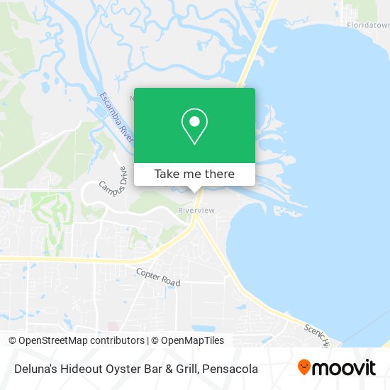 Deluna's Hideout Oyster Bar & Grill map