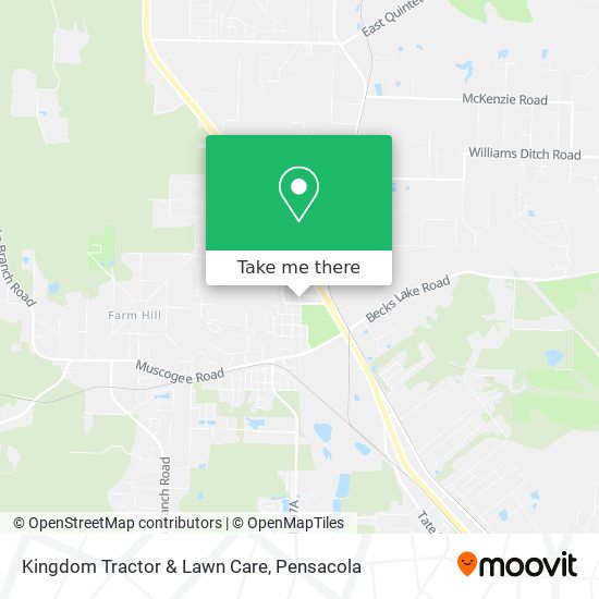 Mapa de Kingdom Tractor & Lawn Care