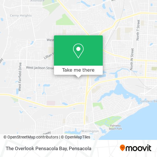 The Overlook Pensacola Bay map