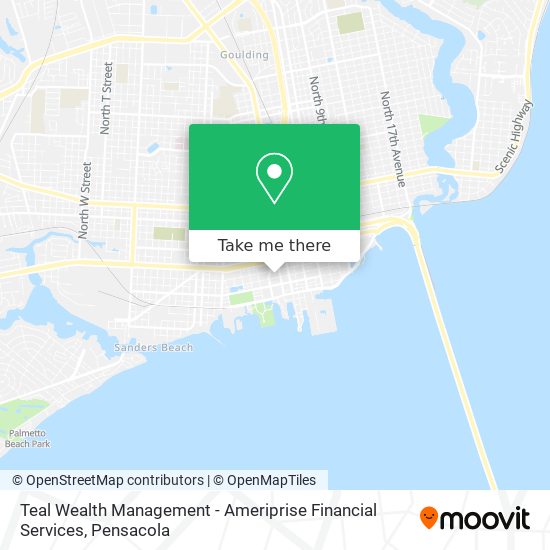 Mapa de Teal Wealth Management - Ameriprise Financial Services