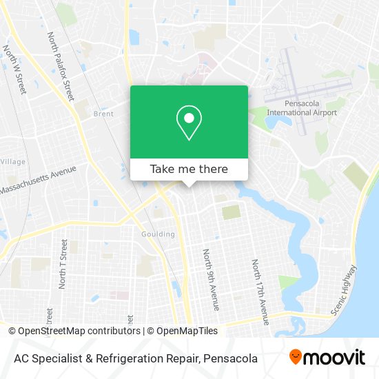 Mapa de AC Specialist & Refrigeration Repair