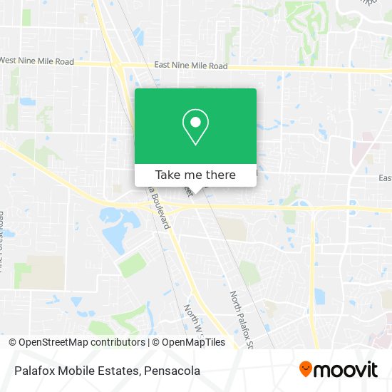 Palafox Mobile Estates map