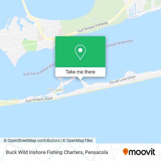 Buck Wild Inshore Fishing Charters map