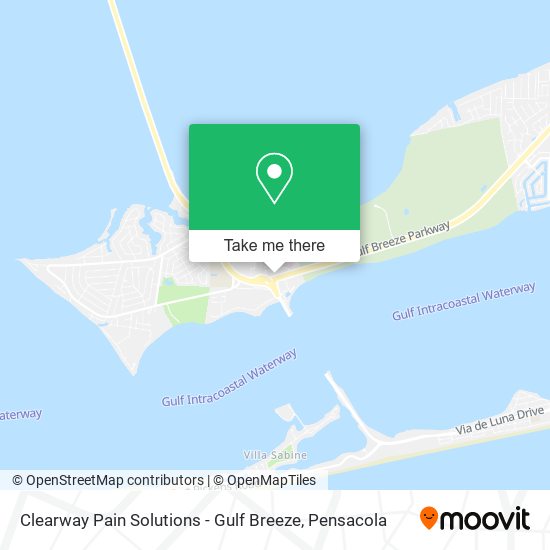 Clearway Pain Solutions - Gulf Breeze map