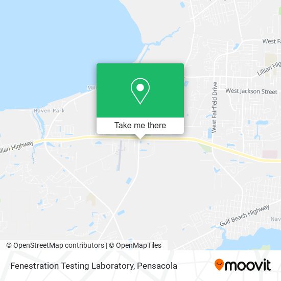 Fenestration Testing Laboratory map
