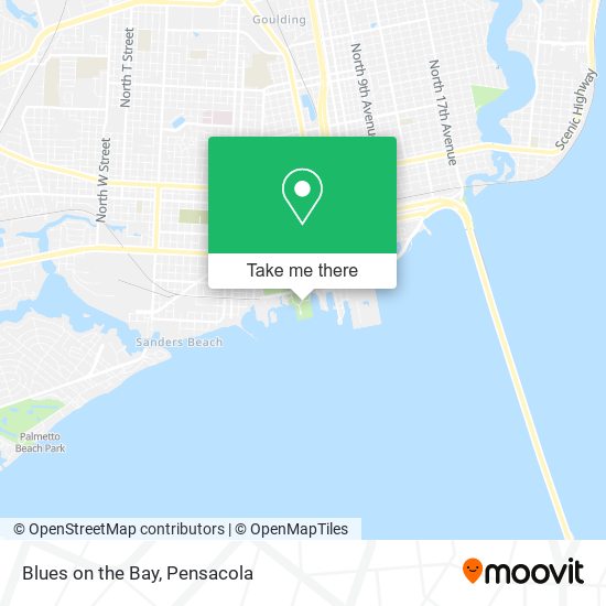 Blues on the Bay map
