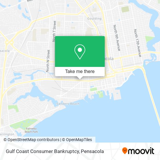 Gulf Coast Consumer Bankruptcy map