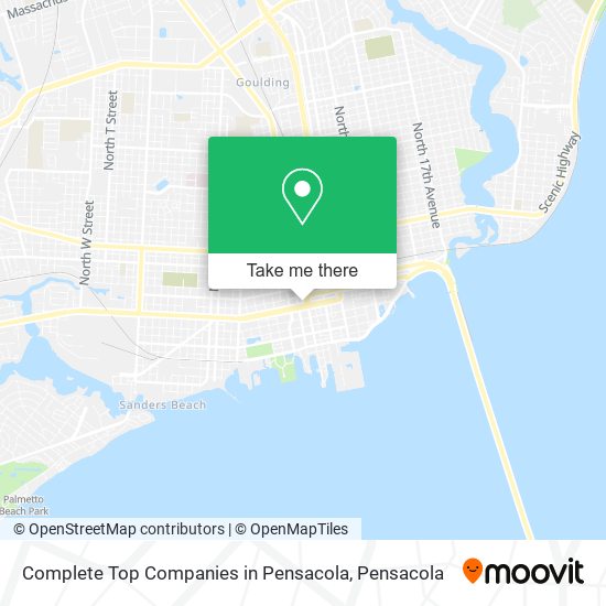 Complete Top Companies in Pensacola map