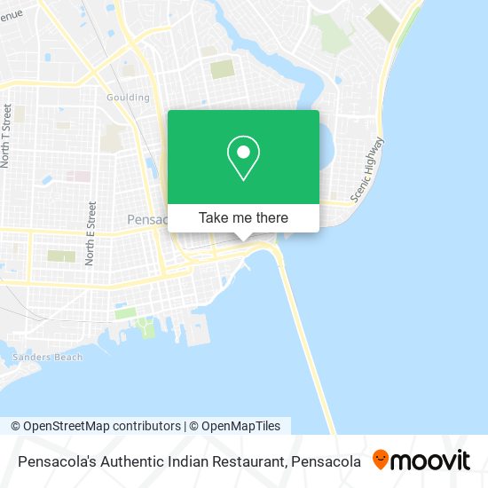 Mapa de Pensacola's Authentic Indian Restaurant