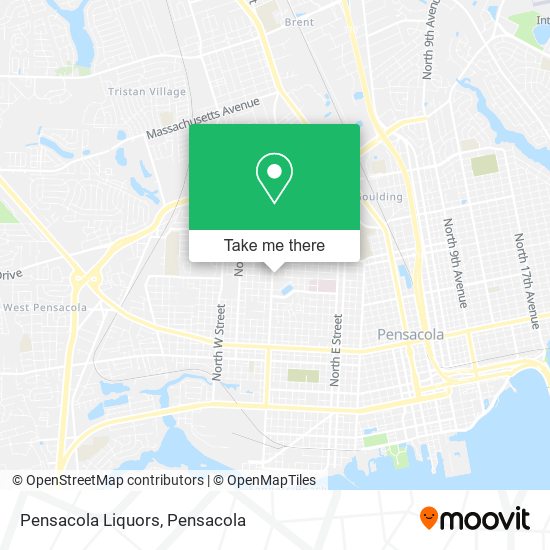 Mapa de Pensacola Liquors