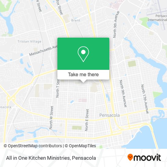 All in One Kitchen Ministries map