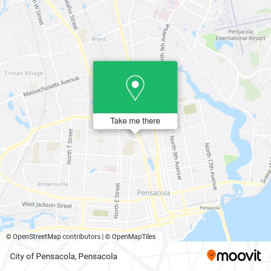 City of Pensacola map
