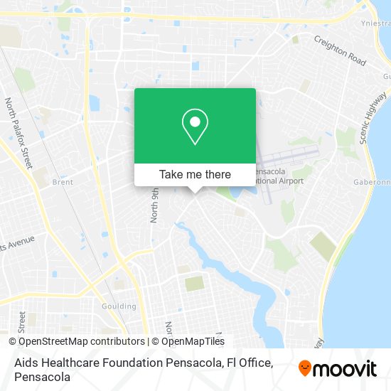 Aids Healthcare Foundation Pensacola, Fl Office map