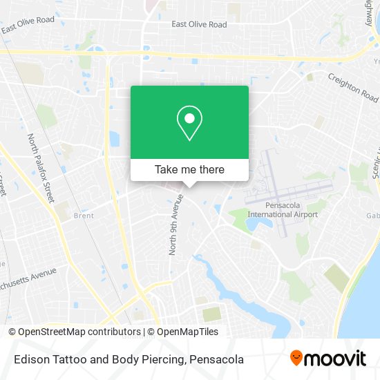 Edison Tattoo and Body Piercing map