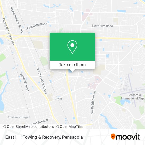 East Hill Towing & Recovery map