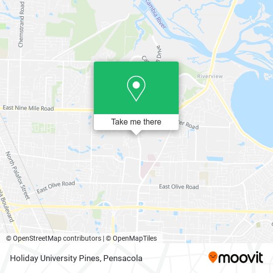 Holiday University Pines map