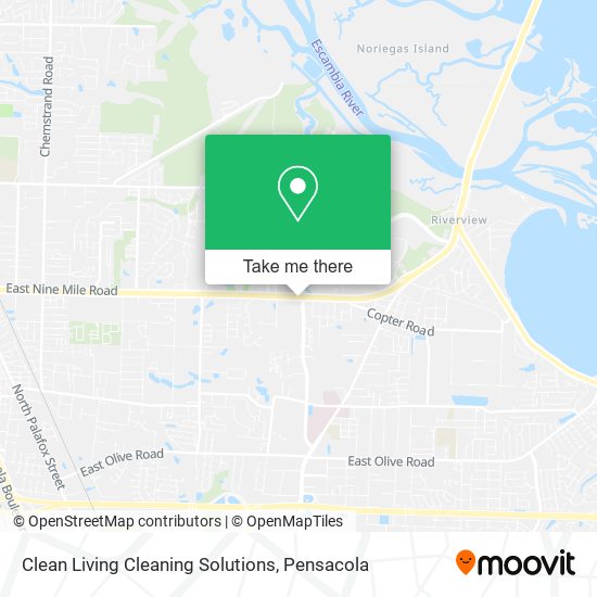 Clean Living Cleaning Solutions map