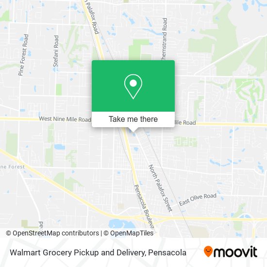 Mapa de Walmart Grocery Pickup and Delivery