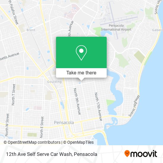 Mapa de 12th Ave Self Serve Car Wash