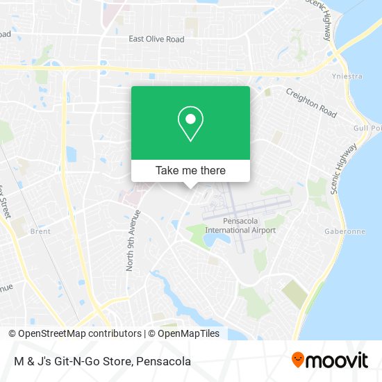 M & J's Git-N-Go Store map