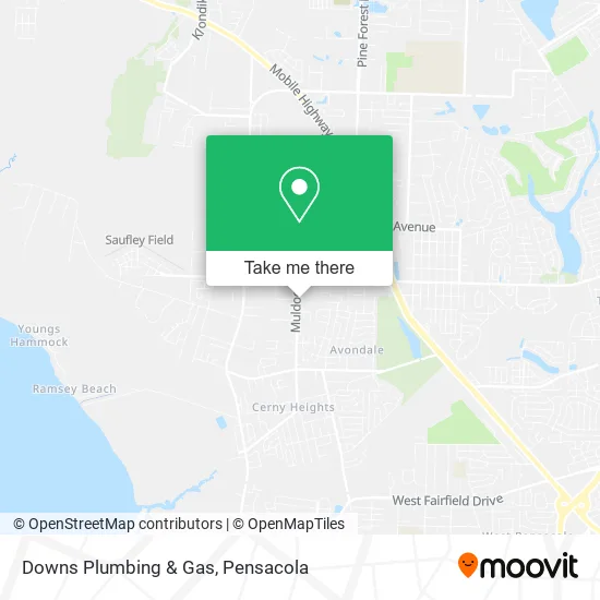 Downs Plumbing & Gas map