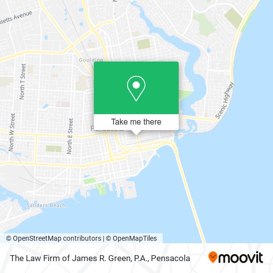 The Law Firm of James R. Green, P.A. map