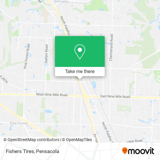 Fishers Tires map