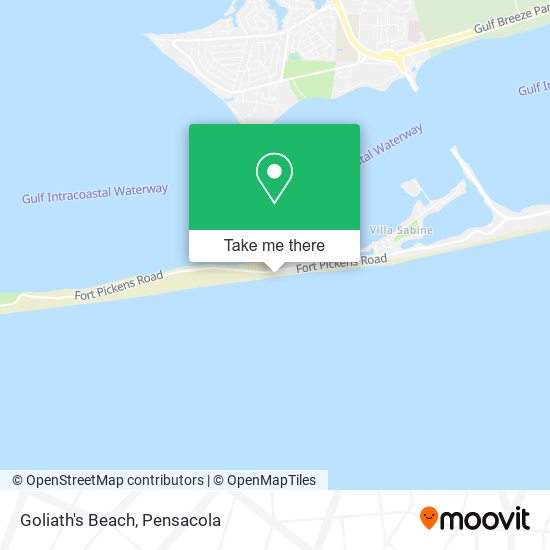 Goliath's Beach map